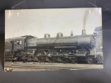 Real Photo Postcard RPPC Steam Locomotive B&O Railroad Train 2133 Engine
