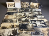 Large Group of Mt. Gilead Ohio Real Photo Postcards RPPCs
