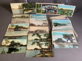 Large Lot of Buckeye Lake Ohio Postcards Early 1900s to 40s
