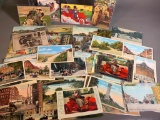 Group of Early 1900s Postcards - Cars, Automobiles