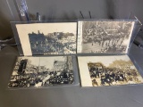 4 RPPC Lima Ohio GAR Parade Civil War Real Photo Postcards