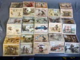 Group of Early 1900s German Postcards Hunting Target Shooting Unusual