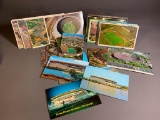 Large Lot Sports Football Stadium Postcards Vintage 60s