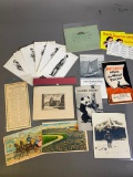 Vintage Paper Lot -- Disney, Baseball, Civil War, Advertising