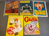 Group Lot 1950s Columbus Ohio Circus Programs Shrine Colorful Clowns