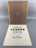 Original Clark County Ohio Atlas + Repro Copy - By Titus