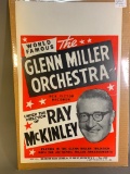 Antique Glenn Miller Orchestra Big Band Poster Broadside