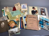 Large Group Lot of Better Antique Paper Items, Photos