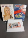 1965 Playboy, College Life Magazine, Pinup Advertising