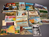 Large Lot of Vintage Postcards 1940s-50s PA, MD, ME States