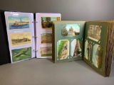 Two Albums Full of Early Postcards Approx 286 Cards