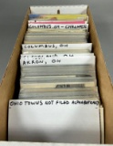 Box of Vintage, Antique Postcards Ohio Towns Cities Akron Columbus Cleveland Cincinnati