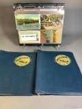 3 Postcard Albums One /48 postcards - Other 2 empty