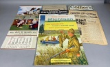 Lot of Assorted Paper, Ephemera Advertising Calendar and more