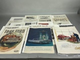 Group Lot Early 1900s - 50s Car Advertising Ephemera Automobile