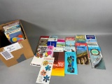 Large Lot Vintage Brochures Travel