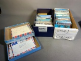 Large Lot Chrome, International Postcards, Covers, Letters