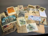 Group Lot of Paper and Ephemera Civil War, Advertising Trade Cards and more