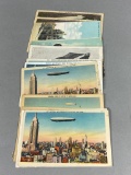 Group Lot Balloon/Dirigible/Zeppelin Postcards