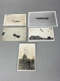 Group Lot Balloon/Dirigible/Zeppelin Real Photo Postcards RPPCs