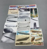 Group Lot Balloon/Dirigible/Zeppelin Postcards and more