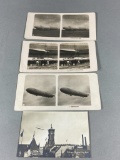 Balloon/Dirigible/Zeppelin Stereoview Card, Postcard, Photos