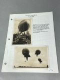 2 Real Photo Postcards German WWI Fessel Balloons