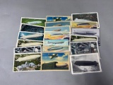 Group Lot of Balloon/Dirigible/Zeppelin Postcards