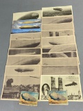 Group Lot of Balloon/Dirigible/Zeppelin Postcards