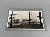 German WWII RPPC Real Photo Postcard Nice Postmark Balloon/Dirigible/Zeppelin