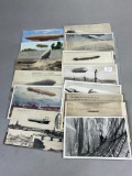 Group Lot of Balloon/Dirigible/Zeppelin Postcards