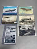 Group Lot of Balloon/Dirigible/Zeppelin Postcards