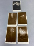 Four Postcards Balloon/Dirigible/Zeppelin Night Spotlight Images
