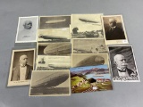 Group Lot of Balloon/Dirigible Postcards Featuring Zeppelin and more