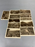 Group Lot of Balloon/Dirigible/Zeppelin Aerial Photo Postcards