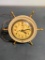 General Electric Ship Wheel Alarm Clock. Has Small Crack. See Photos