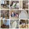 Family Room Cleanout-China Sets, Books, Glassware, Rocking Chair, Corner Shelf, Ceramic Items & More