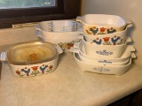 Group of Vintage Corning Ware Cookware