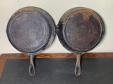 (2) Cast Iron Skillets. One Marked Griswold & One with a Number 7 on Bottom