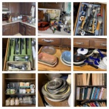 Kitchen Clean Out - Appliances Not Included, Flatware, Kitchen Utensils, Cook Books