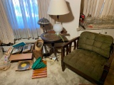 Living Room Area Cleanout - Sofa, Side Tables, Lamps, Frames, Side Chair & More