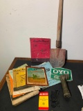 Early Trench Shovel, Military Flashlight, Agriculture Booklets & More