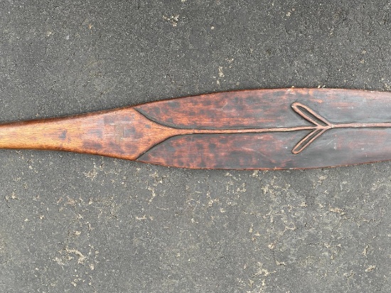 Wooden Canoe Paddle, Papua New Guinea, 20th c.