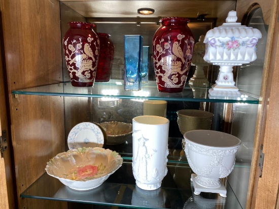 Group Lot of Vintage & Antique Glass, Ceramics