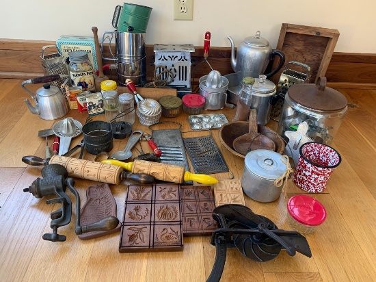 Primitive Style Kitchen Items. Some Newer, Some Older