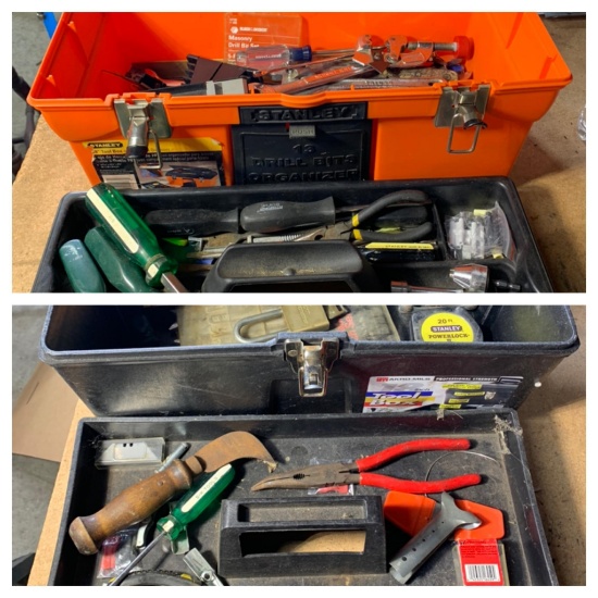 Variety of Tools and Two Toolboxes