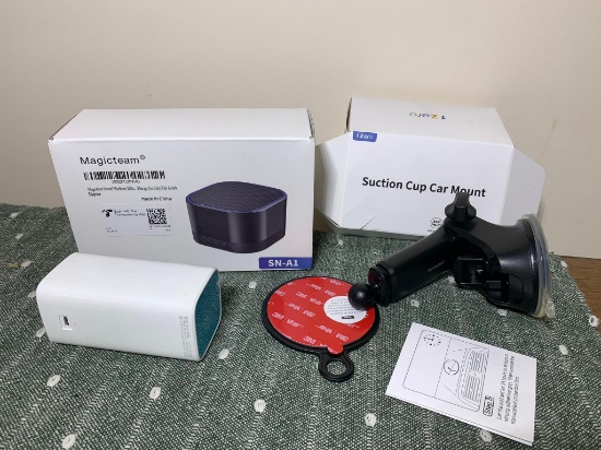 Sound Machine, Suction Cup Car Mount & Charging Cube