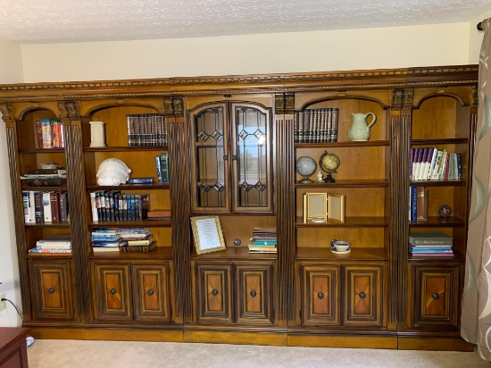 Wall Unit with Contents - Religious Books, Globes, Puzzles & More