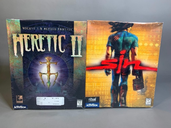Sealed Combo Pack by Activision Heretic II & Sin PC Games