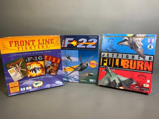 Sealed Jetfighter Full Burn, Front Line Fighters & iF 22 PC Games